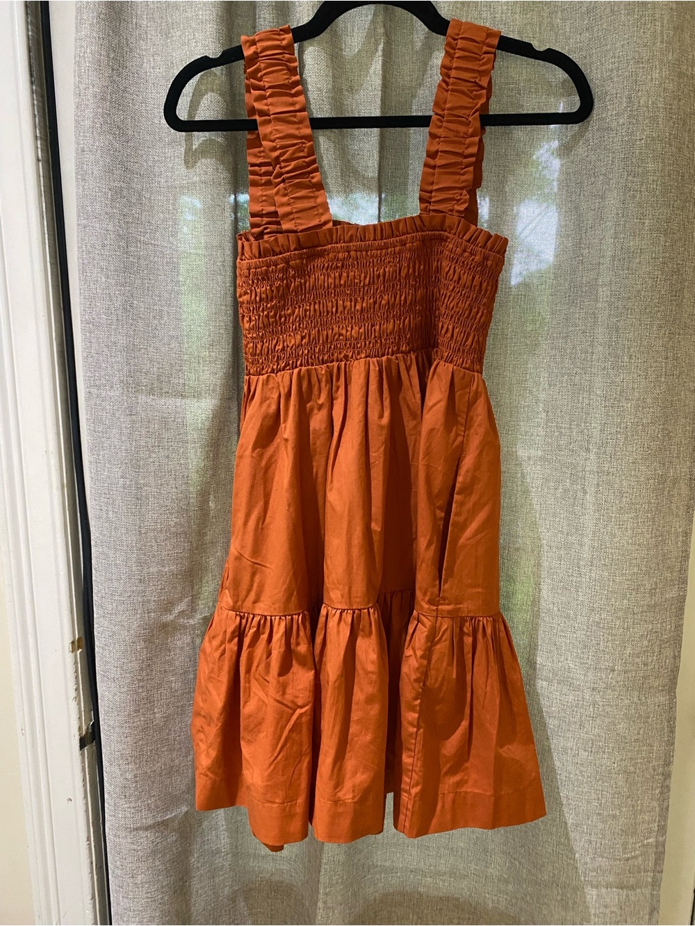 Abercrombie Ruffled Strap Orange Sundress